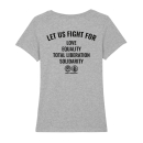 Fistheart (let us fight for) - T-Shirt - small/waisted cut