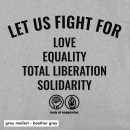 SALE! Fistheart (let us fight for) - T-Shirt - small/waisted cut (discontinued model)