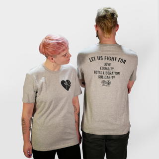 Fistheart (let us fight for) - T-Shirt - groß/gerader Schnitt