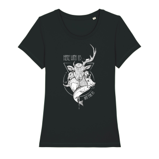 Here with us - T-Shirt - small/waisted cut