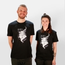 Here with us - T-Shirt - large/loose cut  L
