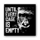 Until Every Cage is Empty (Gorilla) - Aufnäher