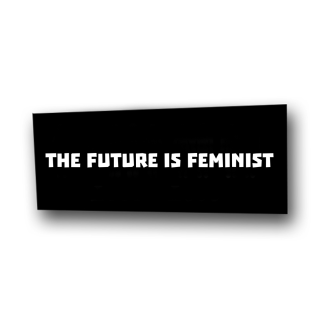 The Future is Feminist - Aufnäher auf robustem Bio Canvas