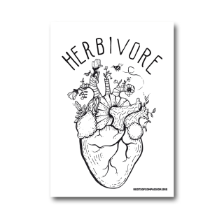 Herbivore Heart - Sticker