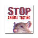 Stop animal testing (Maus) - Sticker (10x)