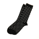 Basic - socks (black-natural with dots)