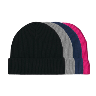 Basic - Strickmütze Ahoy (grob gestrickt) schwarz