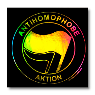 Antihomophobe Aktion - Aufkleber (Hologramm)
