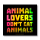 Animal Lovers Dont Eat Animals - Sticker (hologram)