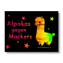 Alpakas gegen Mackers - Sticker (hologram)
