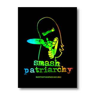 Smash Patriarchy - Aufkleber (Hologramm)