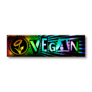 Vegan-Logo - Aufkleber (Hologramm)