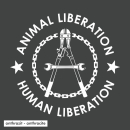 SALE! Human Liberation - Animal Liberation - T-Shirt -...