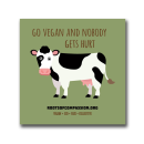 Go vegan and nobody gets hurt - Sticker (10x)