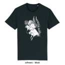 Chicken hug - T-Shirt - large/loose cut  M-black