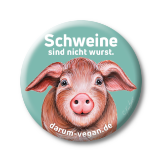 &#128055; Button: Schweine sind nicht wurst (ARIWA)