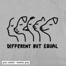 Different but equal - T-Shirt - groß/gerader Schnitt