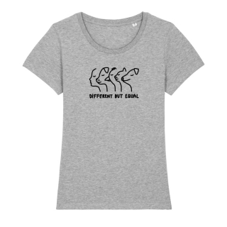 SALE! Different but equal - T-Shirt - klein/taillierter Schnitt (Auslaufmodell)