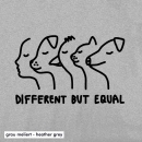 SALE! Different but equal - T-Shirt - small/waisted cut (discontinued model)