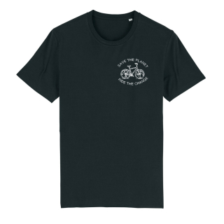 SALE! Save the planet_ride the change - T-Shirt - groß/gerader Schnitt (Auslaufmodell)