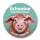 🐷 Aufkleber: Schweine sind nicht wurst (ARIWA)