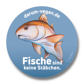 🐟 Aufkleber: Fische sind keine Stäbchen (ARIWA)