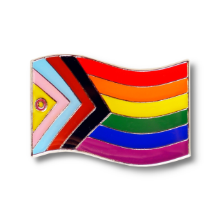 Regenbogenfahne (Intersex-Inclusive Pride) - Anstecker